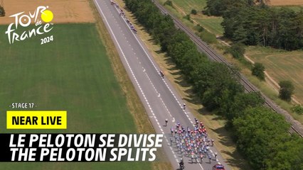 The peloton splits  - Stage 17 - Tour de France 2024