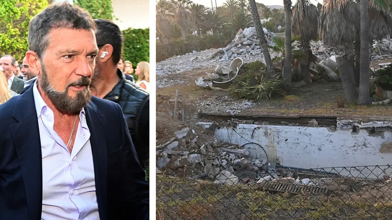 Derriban la casa de Marbella de Antonio Banderas construida en tiempos de Jesús Gil
