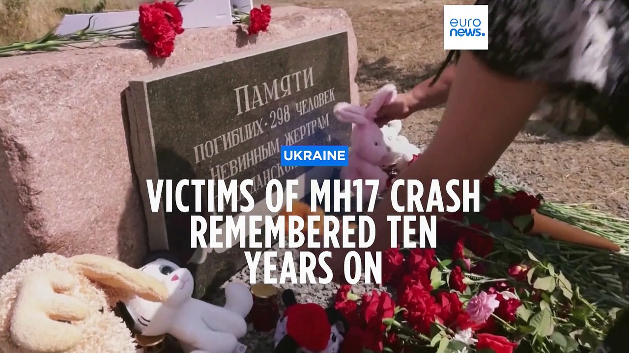 Victims of shooting down of flight MH17 remembered at memorial service on 10th anniversary