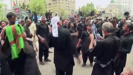 في ذكرى عاشوراء: الآلاف من الشيعة في كراتشي يتعهدون بمناهضة إسرائيل ونصرة الفلسطينيين