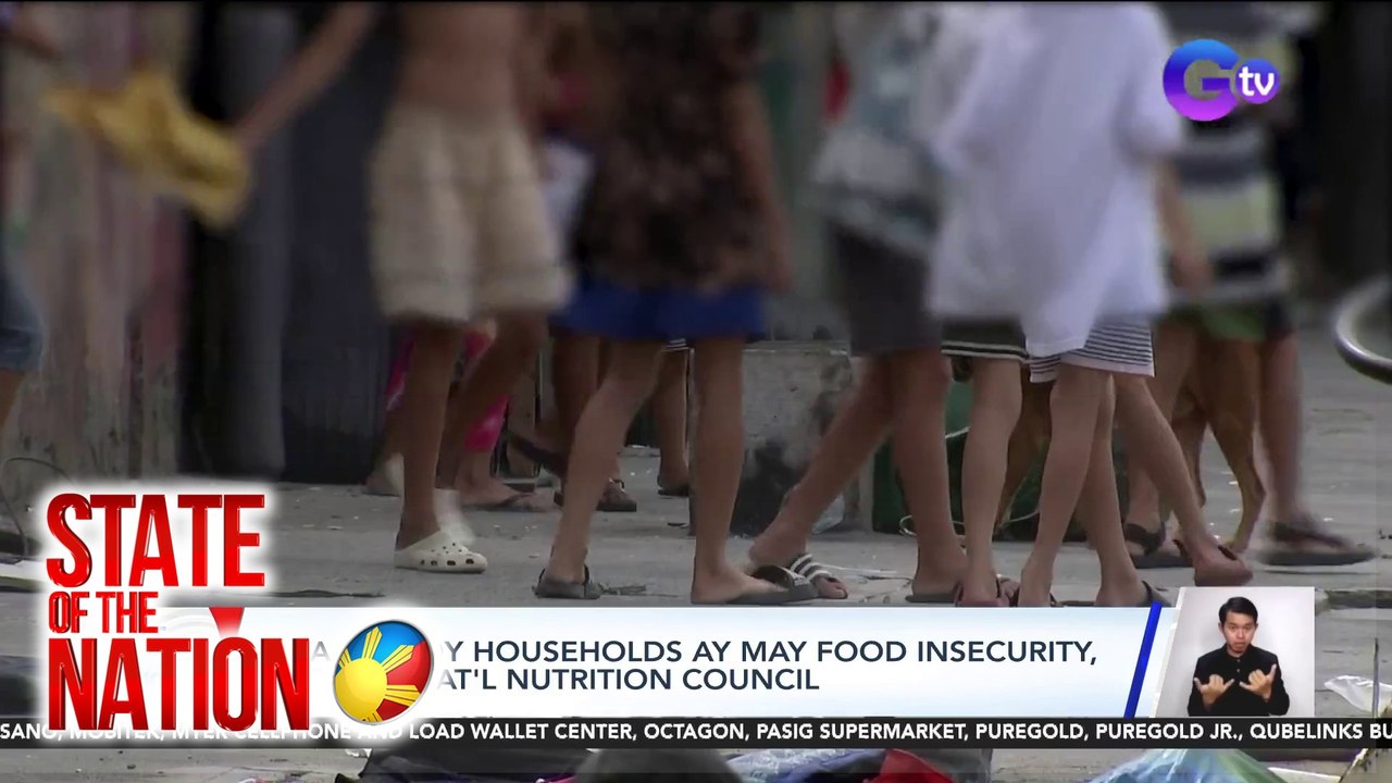 1 sa 3 Pinoy households ay may food insecurity, ayon sa Nat'l Nutrition Council | SONA