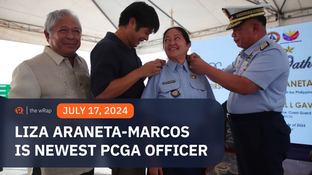 First Lady Liza Araneta-Marcos dons 3 stars as newest Philippine Coast Guard Auxiliary officer