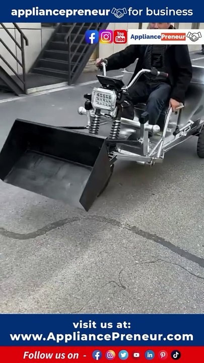Smart Motorized Wheelbarrow with a skid-steer loaderIntroducing the pinnacle of efficiency in outdoor labor—the Smart Motorized Wheelbarrow with Skid-Steer Loader. This innovative powerhouse seamlessly combines the