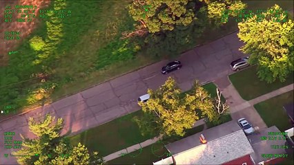 Michigan State Police chopper tracks suspects driving recklessly in stolen Hyundai