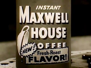 1950s NEW instant Maxwell House coffee TV commercial