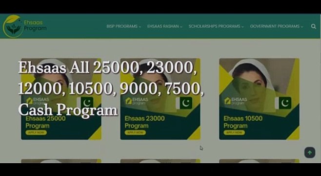 Ehsaas Program Registration Process