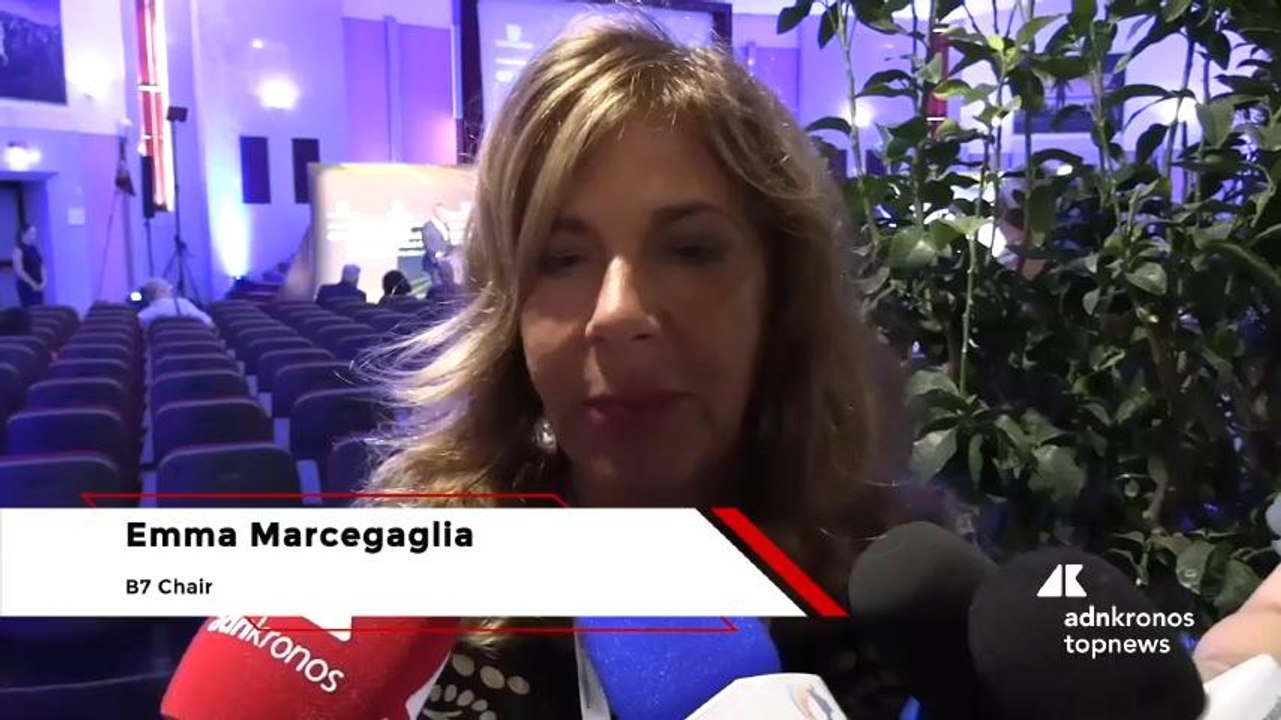 Marcegaglia (B7 Italy 2024): "I dazi, le chiusure, non farebbero che indebolire l’economia. I mercati devono essere controllati solo per alcuni aspetti"