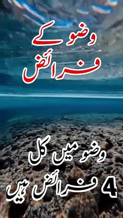 Wazoo K Fraiz | وضو کے فرائض | स्नान के कर्तव्य | Wazu Ka Tarika | Wazu Ke Faraiz In Urdu #wazu