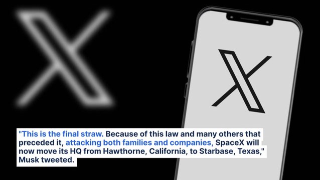 SpaceX, X To Move Headquarters From California To Texas: Musk Calls It The 'Final Straw,' Criticizes Gov. Newsom For 'Attacking Both Families And Companies'