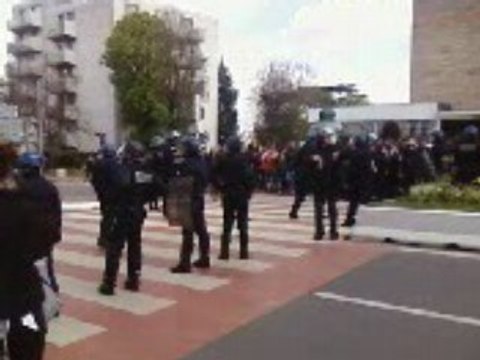 Manif au lycée Alexandre Dumas à Saint-Cloud