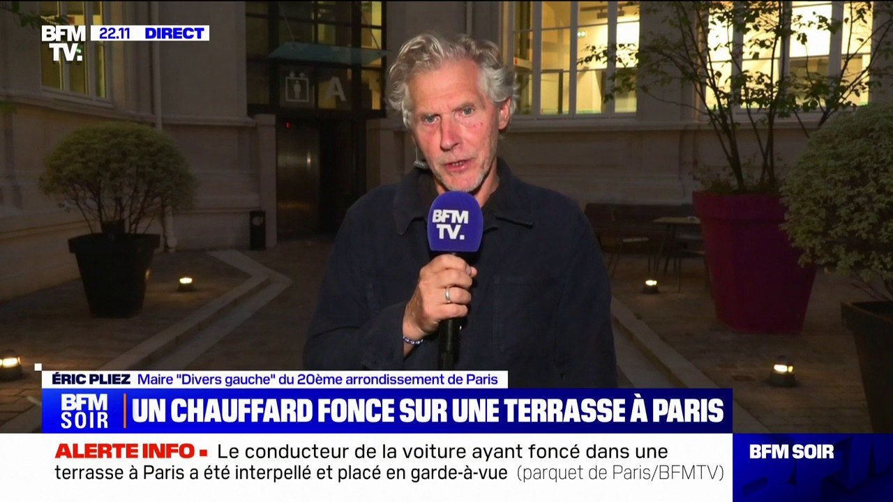 Terrasse percutée par une voiture: "La vingtaine de personnes attablées à cette terrasse sont prises en charge par la cellule psychologique du Samu de Paris", indique le maire du XXe arrondissement