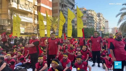 Tải video: Los musulmanes chiitas en Líbano conmemoran la muerte del nieto de Mahoma