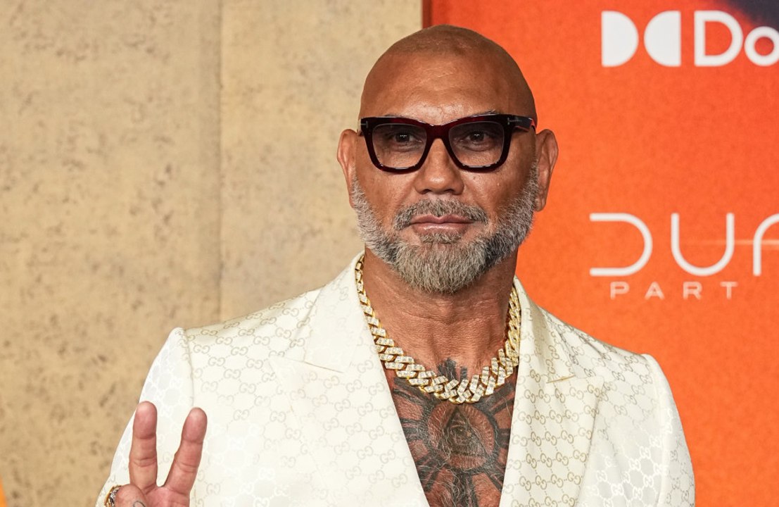 Dave Bautista is "so embarrassed" about the heart he had tattooed on his butt