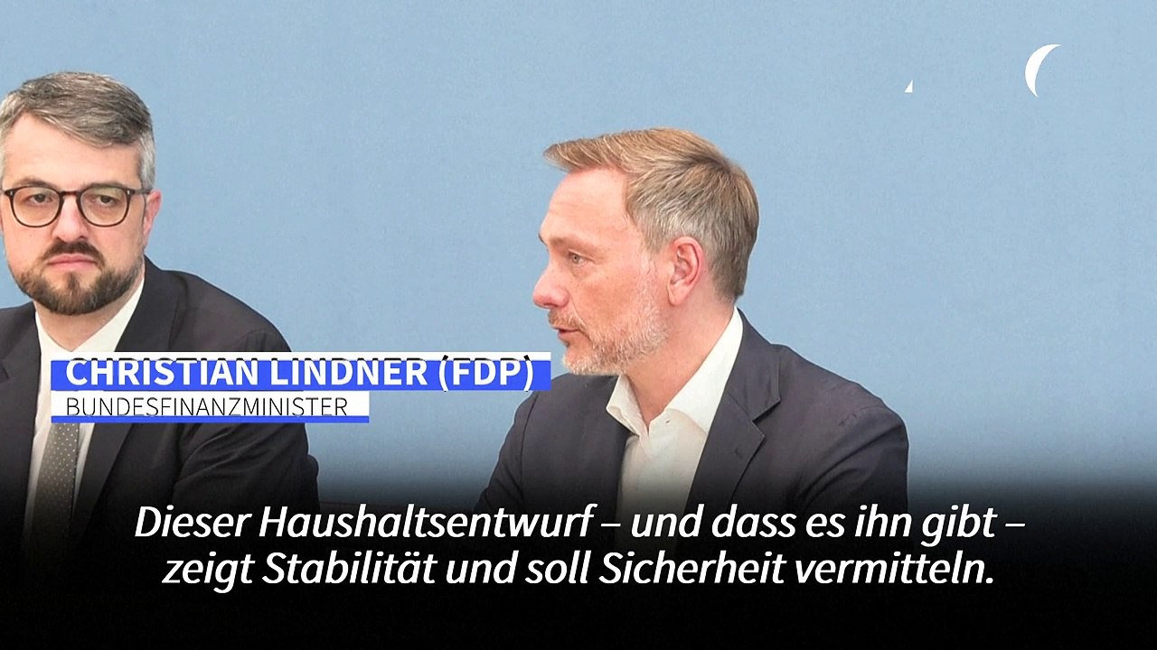 Lindner: Haushalt soll 'Stabilität vermitteln'