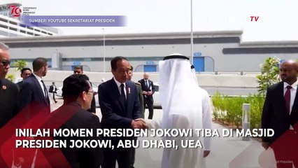 Momen Jokowi jadi Imam Salat di Masjid Presiden Jokowi, Abu Dhabi