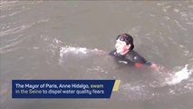 Mayor of Paris swims in the Seine to dispel water quality fears