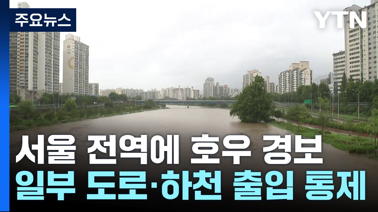 서울 전역에 호우 경보...일부 도로·하천 출입 통제 / YTN