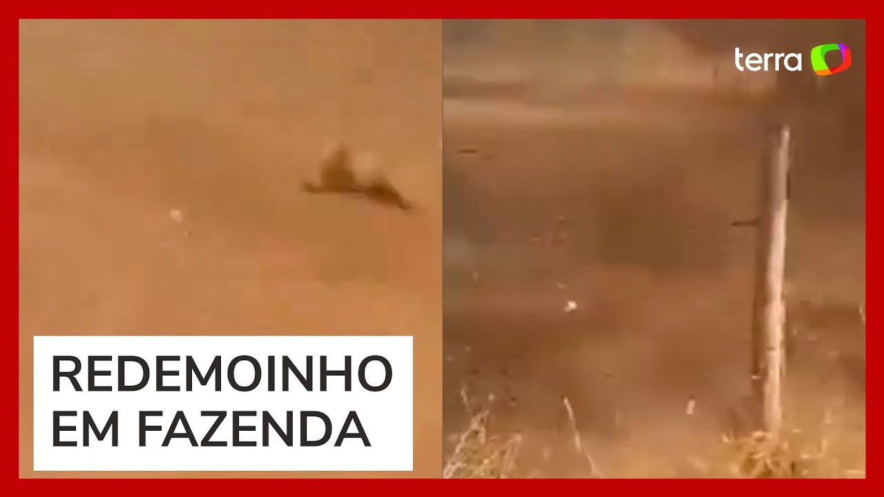 Homem é 'engolido' por redemoinho em cidade de Goiás