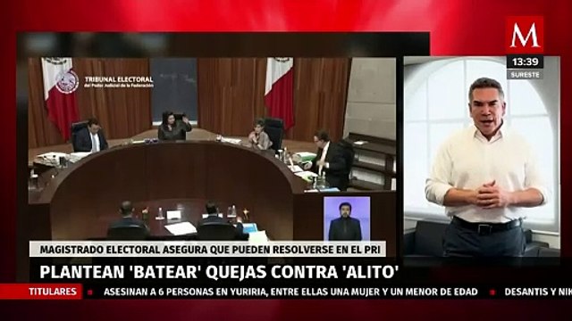 TEPJF plantea rechazar las 5 impugnaciones contra reelección de 'Alito' Moreno