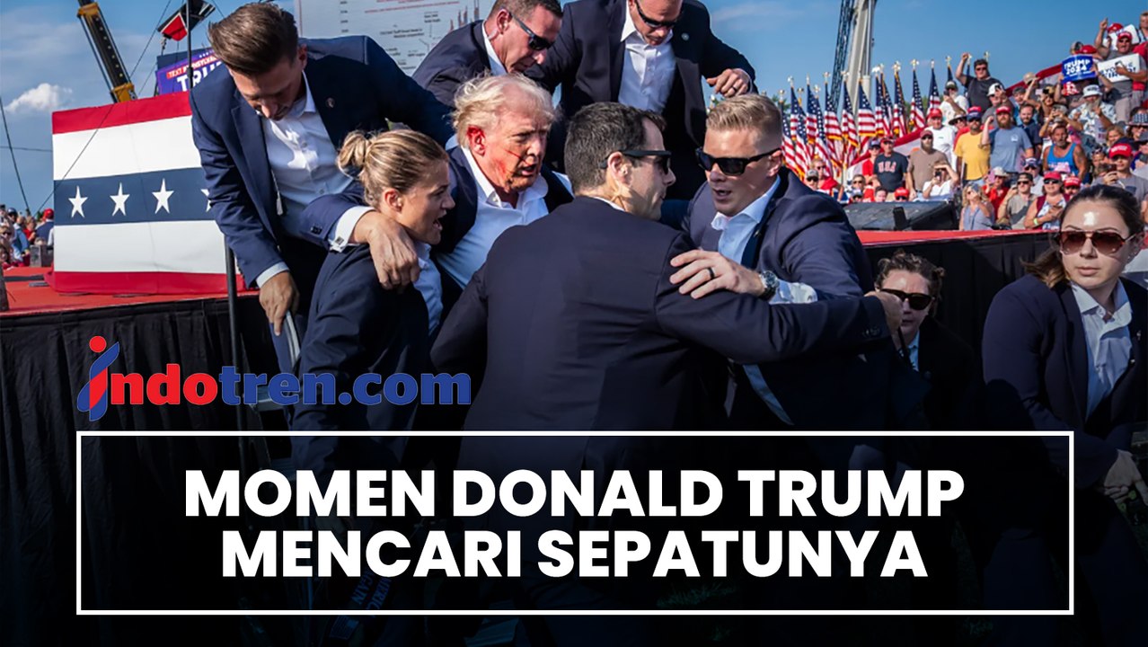 DONALD TRUMP MENCARI SEPATUNYA SETELAH DITEMBAK | SAAT ITU KAMPANYE UNTUK JADI CAPRES AS