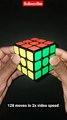 128 moves in 20 seconds (2x video speed) #cube #viral #speed