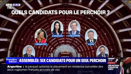 Télécharger la video: Yaël Braun-Pivet, André Chassaigne, Sébastien Chenu... Ces six candidats au perchoir de l'Assemblée