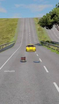 Cars vs 02 bollards #beamngdrive #india #shortvideo #car #gaming #usa #shorts #beamng #fire