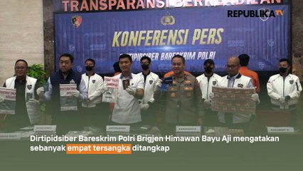 Bareskrim Polri Bongkar Scam Online Jaringan Internasional