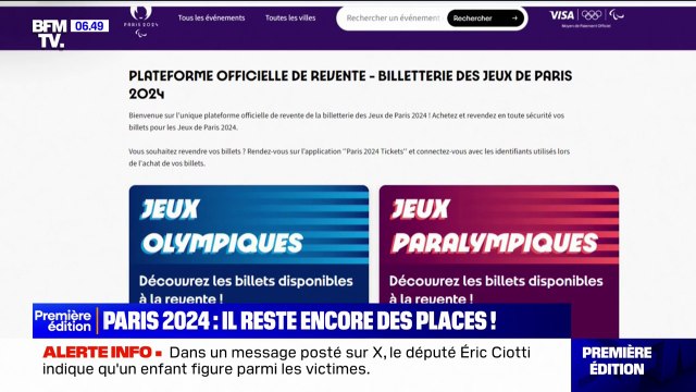 Jeux olympiques: à moins de 10 jours de la cérémonie d'ouverture, encore 1,2 million de billets disponibles