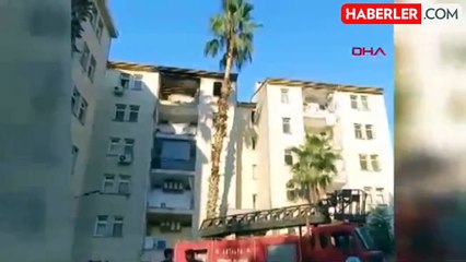 Antalya'da Tinerle Evini Yakan Kişi Kendisine Zarar Verdi