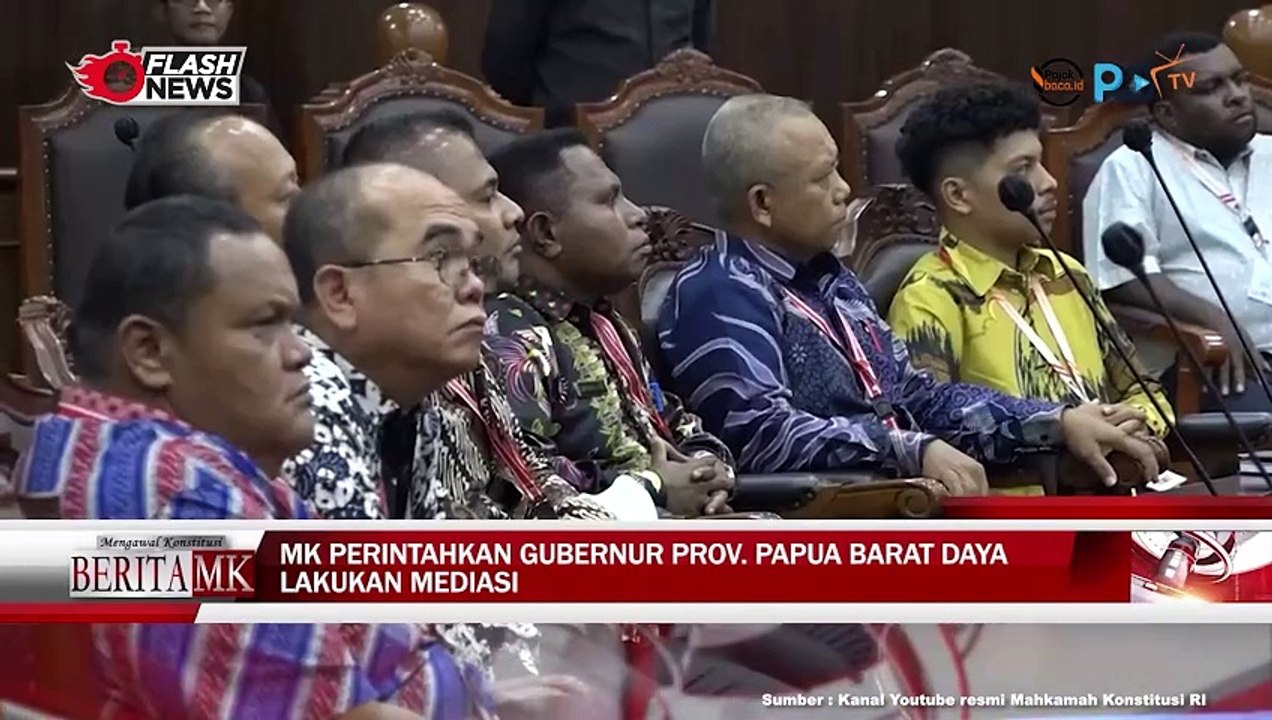MK Gelar Sidang Putusan dan Ketetepan Pembentukan Provinsi Papua Barat Daya