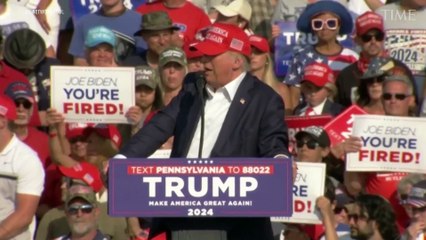 Download Video: Shots Fired at Trump Rally Campaign Says Trump Is Fine After Being Whisked Off Stage_1080p