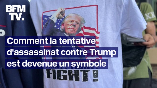 Bandage sur l'oreille, t-shirts Fight ... Comment la tentative d'assassinat contre Trump est devenue un symbole chez les républicains