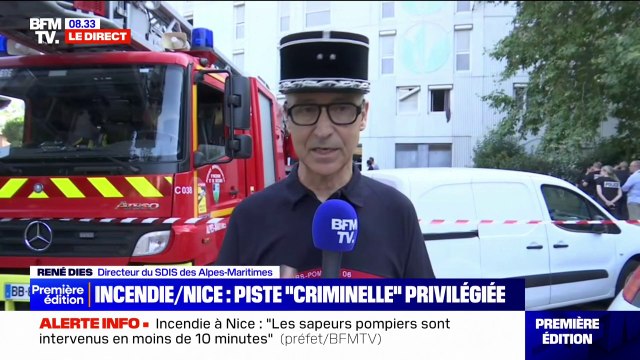 On a sauvé 5 vies déclare René Dies, directeur du SDIS des Alpes-Maritimes, après un incendie meurtrier à Nice