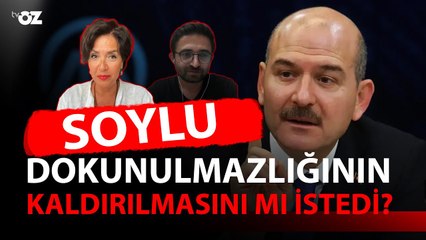 SOYLU DOKUNULMAZLIĞININ KALDIRILMASINI MI İSTEDİ ???