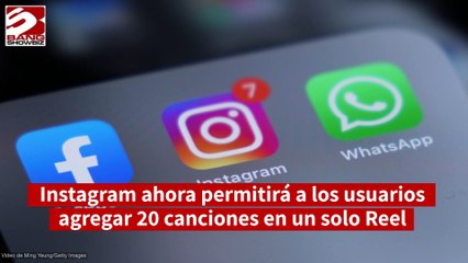 Instagram ahora permitirá a los usuarios agregar 20 canciones en un solo Reel