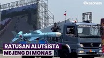 Seru! Ratusan Alutsista Mejeng di Gladi Bersih HUT ke-78 TNI di Monas