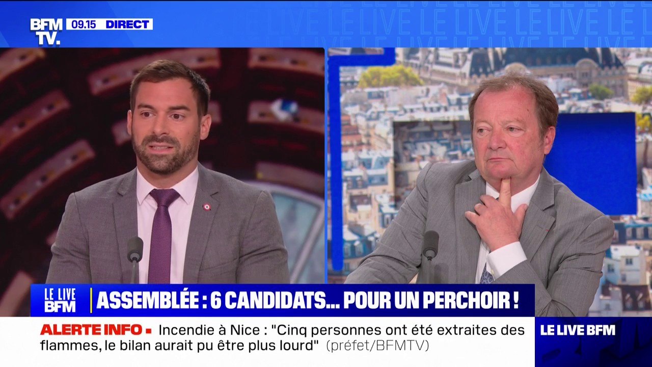 "Un communiste au perchoir? Non mais allô": Julien Odoul (RN) réagit à la candidature d'André Chassaigne à la présidence de l'Assemblée