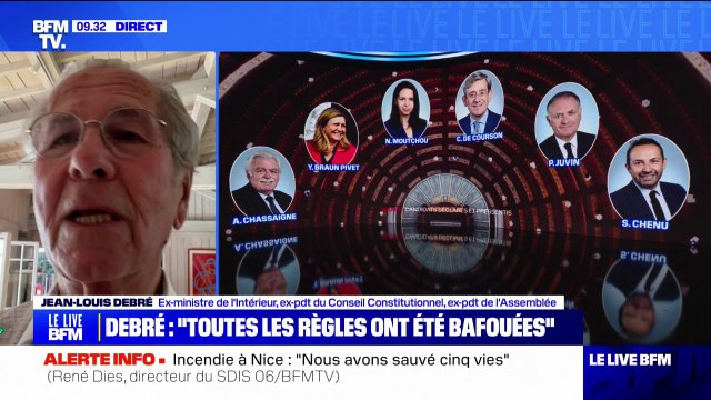 Jean-Louis Debré: Finalement, toutes les institutions et toutes les règles ont été bafouées