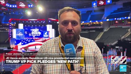 Vance formally accepts nomination, introduces himself as Trump's running mate