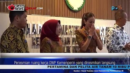 Peresmian Ruang Kerja DWP Kemenperin dan Penyerahan Alat Tulis Sekolah oleh DWP Kemenperin