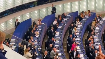 Una eurodiputada es expulsada del pleno del Parlamento
