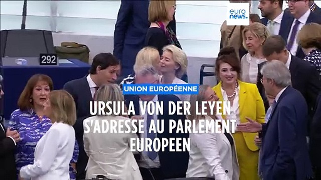 Ursula Von der Leyen annonce aux eurodéputés "un bouclier pour la démocratie"