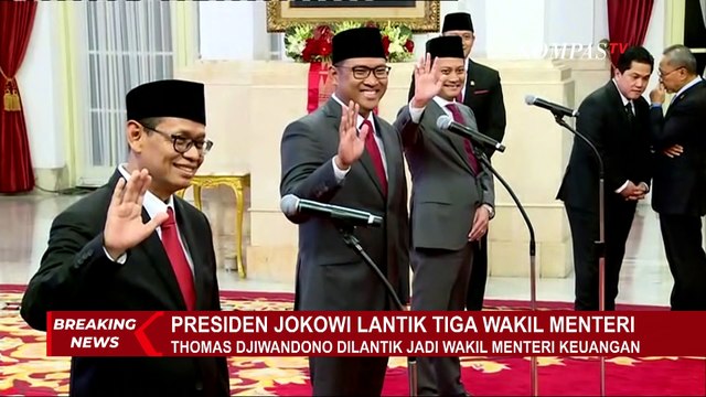 Presiden Jokowi Lantik Thomas Djiwandono Jadi Wakil Menteri Keuangan