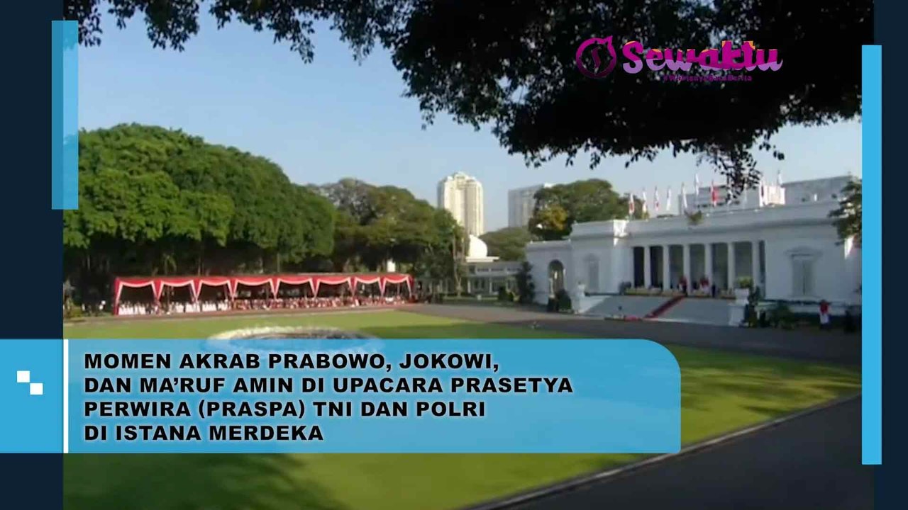 Luar Biasa! Ini Dia Momen Akrab Presiden Jokowi, Prabowo Subianto dan Ma'ruf Amin Saat Upacara Praspa TNI dan Polri