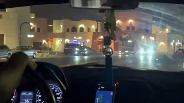 Night Drive from Box park to City Centre _ Doha _ Qatar _