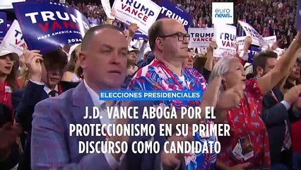 Calurosa acogida a Vance en su primer discurso como candidato a la vicepresidencia de EE.UU.