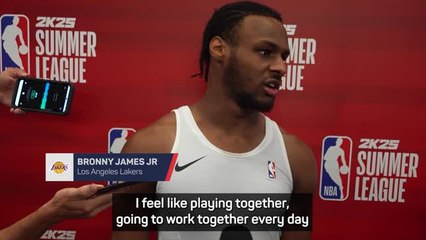 Bronny 'excited' to get to work with dad LeBron
