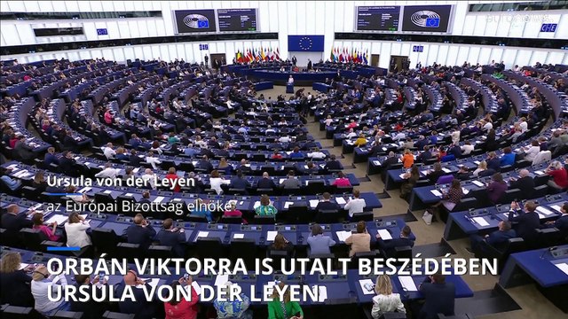 Orbán békemisszióját bírálta, Ukrajnát támogatta EP-beszédében Ursula von der Leyen