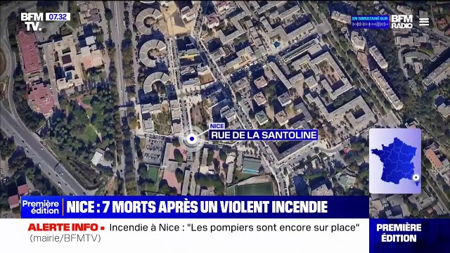 Violent incendie dans un appartement à Nice: Au moins 7 morts, dont 3 enfants - Une personne en urgence absolue - La piste criminelle privilégiée - 3 individus cagoulés repérés et une voiture identifiée sur des images de vidéo-surveillance